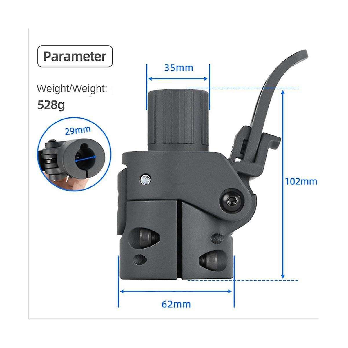 New Style Folding Pole Base for M365 1s Pro Electric Scooter Stand Pipe Folding Pole Repair Accesso