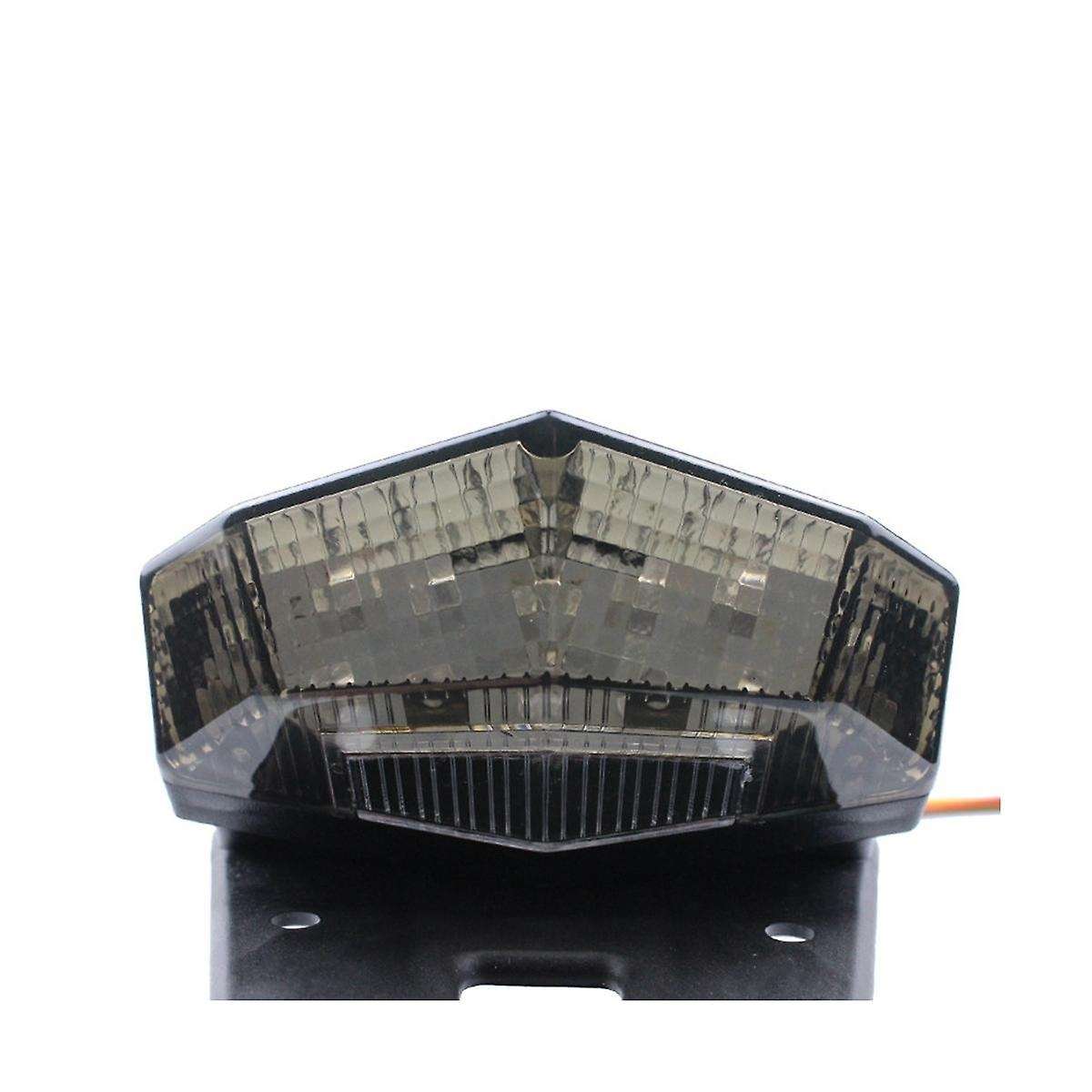 New Wd 12vled Rear Tail Light for Motorbikes Off-road Retrofit Licence Plate Light with Gray