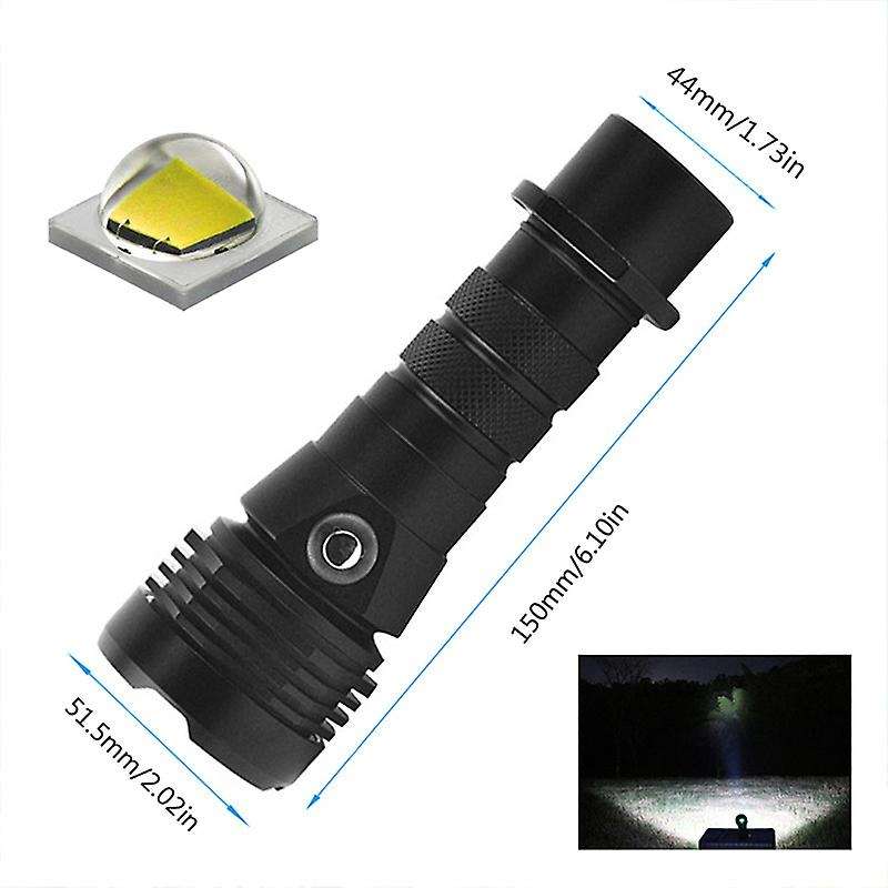 Night Diving Flashlight Scuba Torch LED Portable Waterproof Underwater Cave Dive Torch