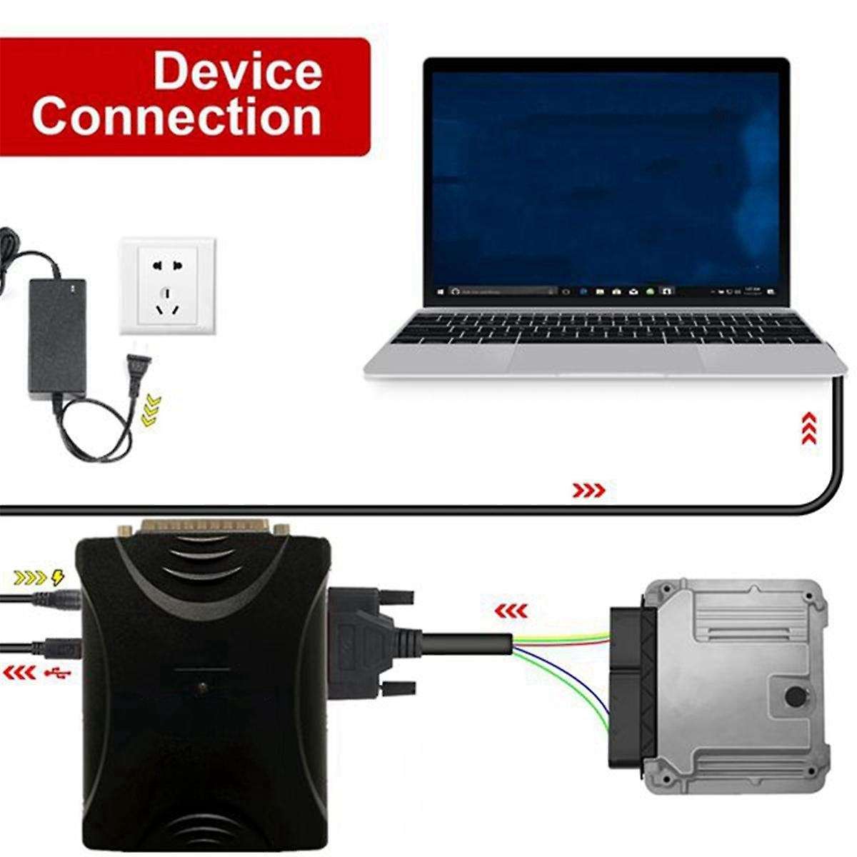 OBD2 Engine Reset ECU Programmer for SM2 PRO 2.21.22 Dongle 2.21.21 J2534 VCI PCM BENCH 67-IN-1 ECU