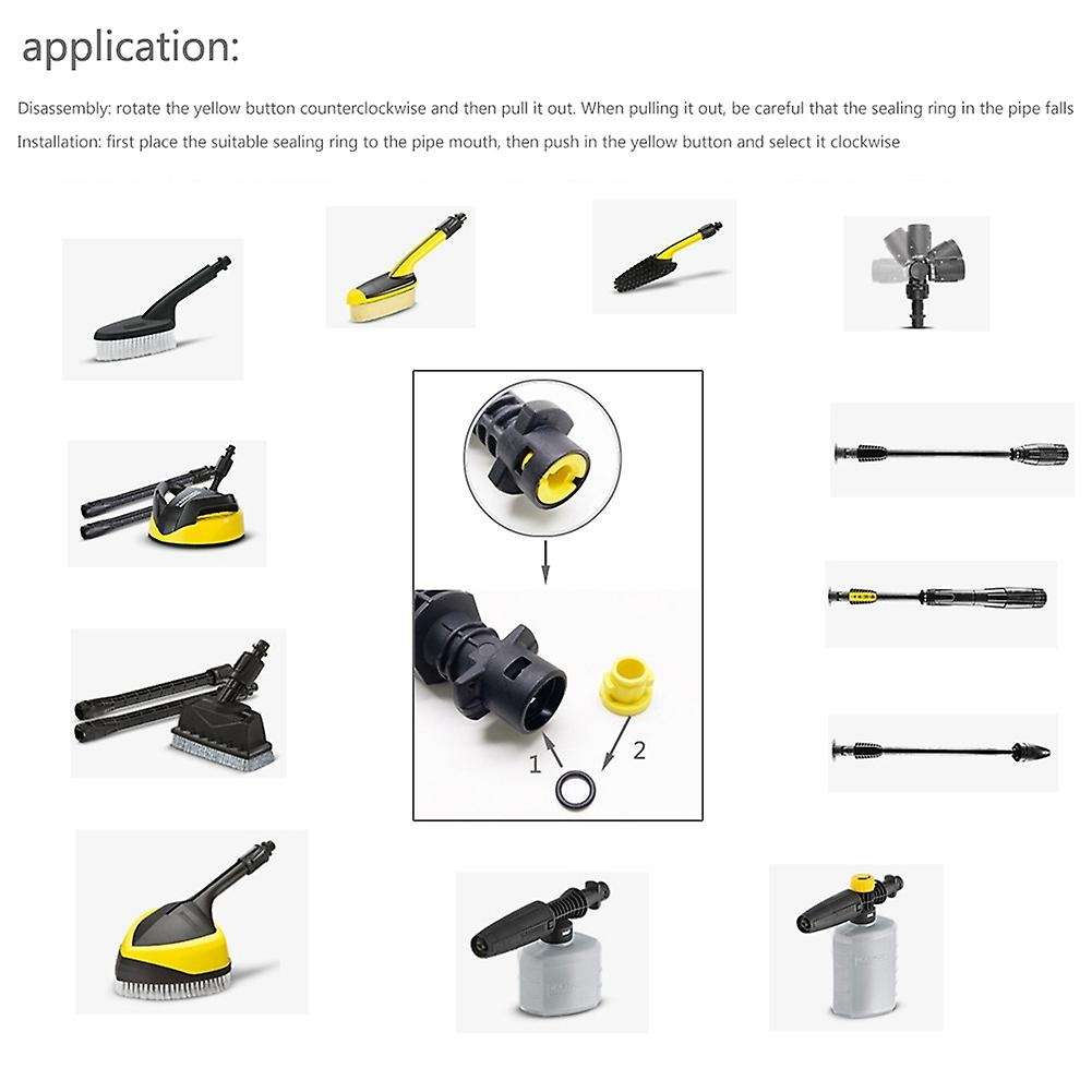 O-Ring Compatible Lance Hose Nozzle Spare O-Ring Seal 2.640-729.0 Rubber O-Ring Pressure Washer Comp