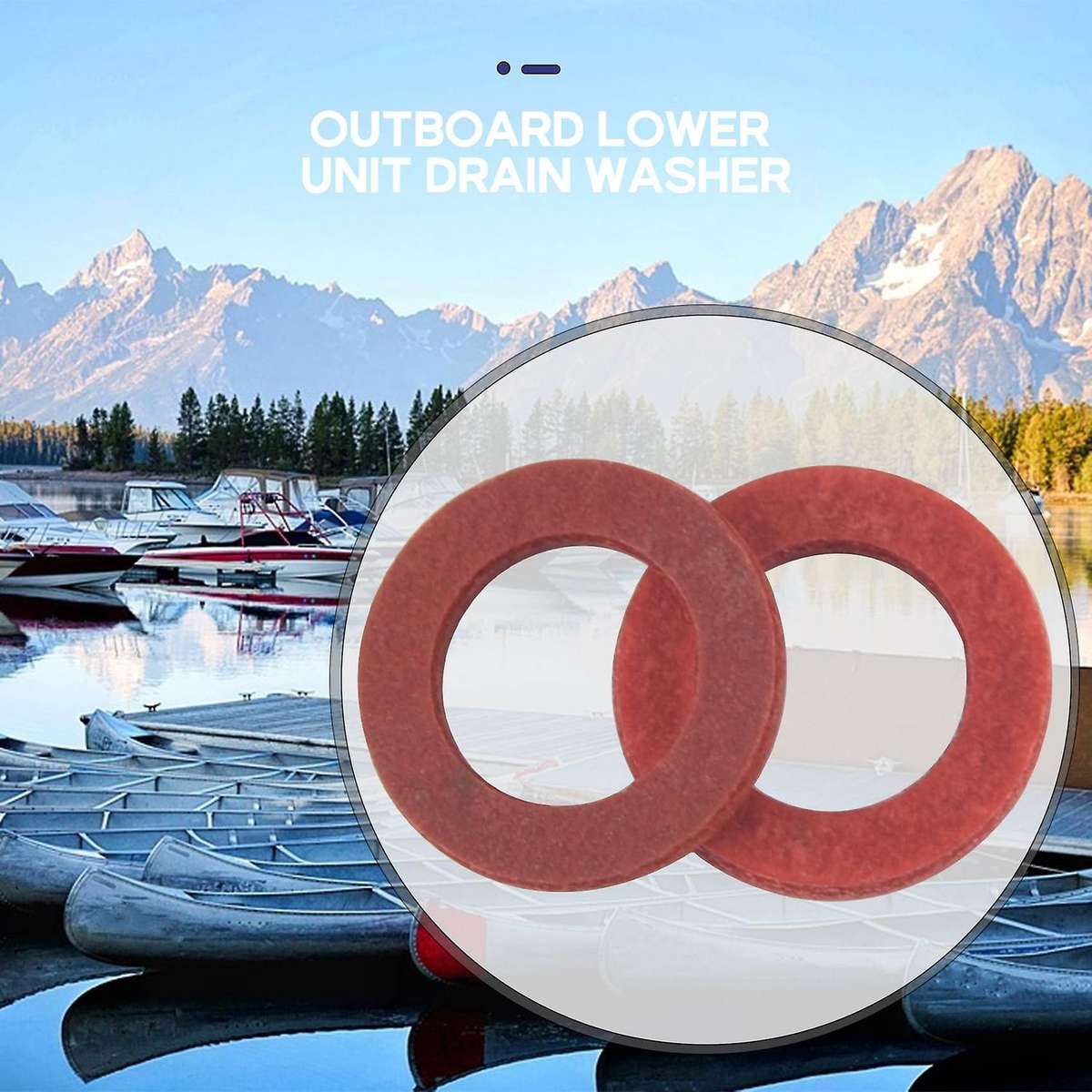 Outboard Lower Unit Oil Drain Gasket (20Pcs) Replaces 90430-08021-00 for Most 4-Stroke Models Washe