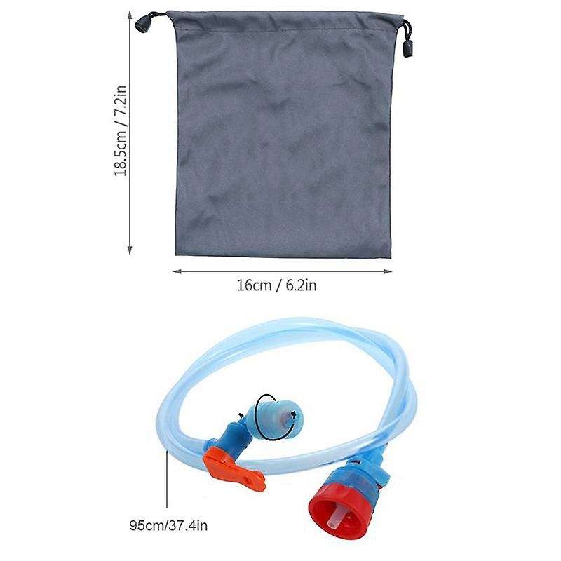 Outdoor Backpack Water Dispenser Outdoor Camping Hiking Travel Water Bag Straw Bottle Drinking Fount