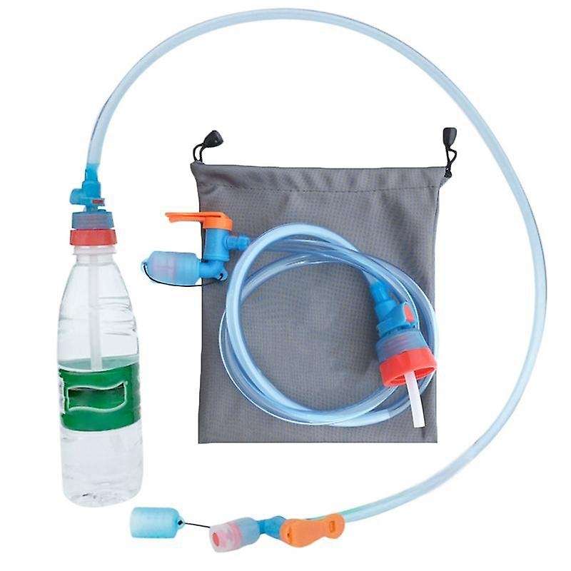 Outdoor Backpack Water Dispenser Outdoor Camping Hiking Travel Water Bag Straw Bottle Drinking Fount