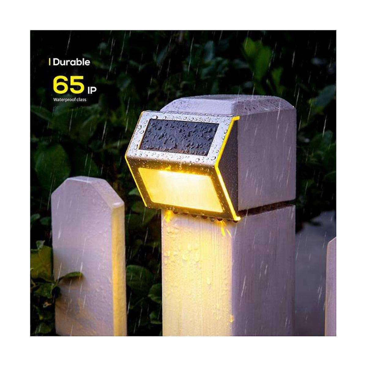 Outdoor Solar Deck Lights Solar Step Lights IP65 Waterproof Solar Outdoor LED Lights Perimeter Wall