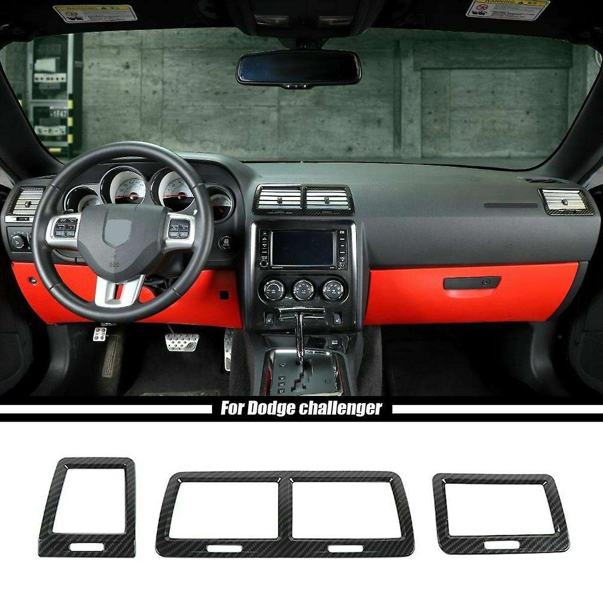 Outlet Cover Bezel ABS Trim for 2009-2014 Interior Accessories (Carbon Fiber)