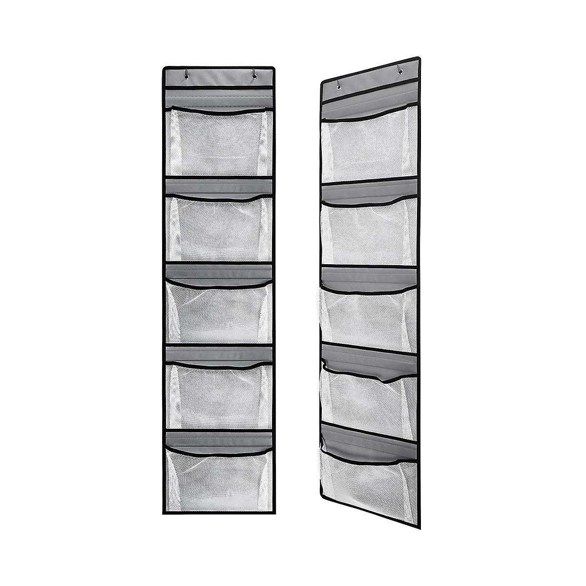 Over The Door Organizer with 5 Pockets Foldable Hanging Closet Storage Essentials Sundries Stuffed A