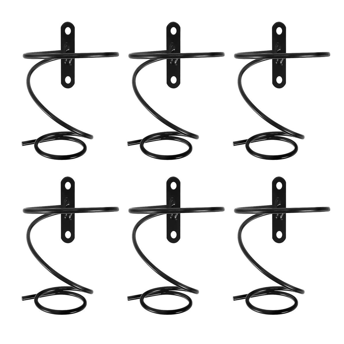 Pack of 6 Wall Mounted Wine Racks with Screws,Metal Hanging Wine Rack