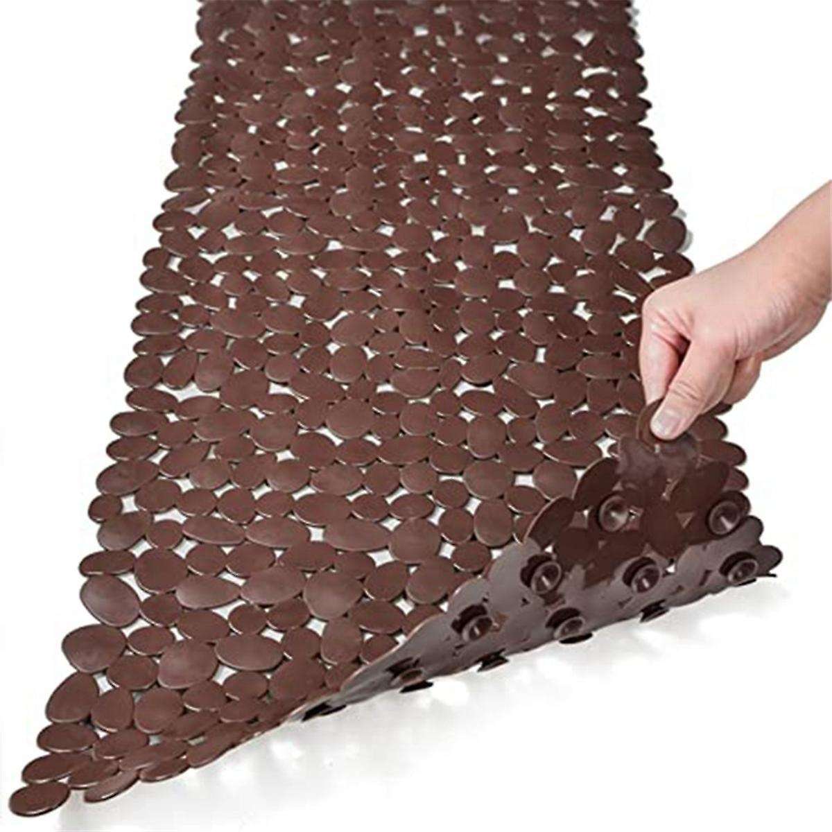 Pebble Bath Mat for Bathtub to Anti- Bathtub Mat In Shower (white)