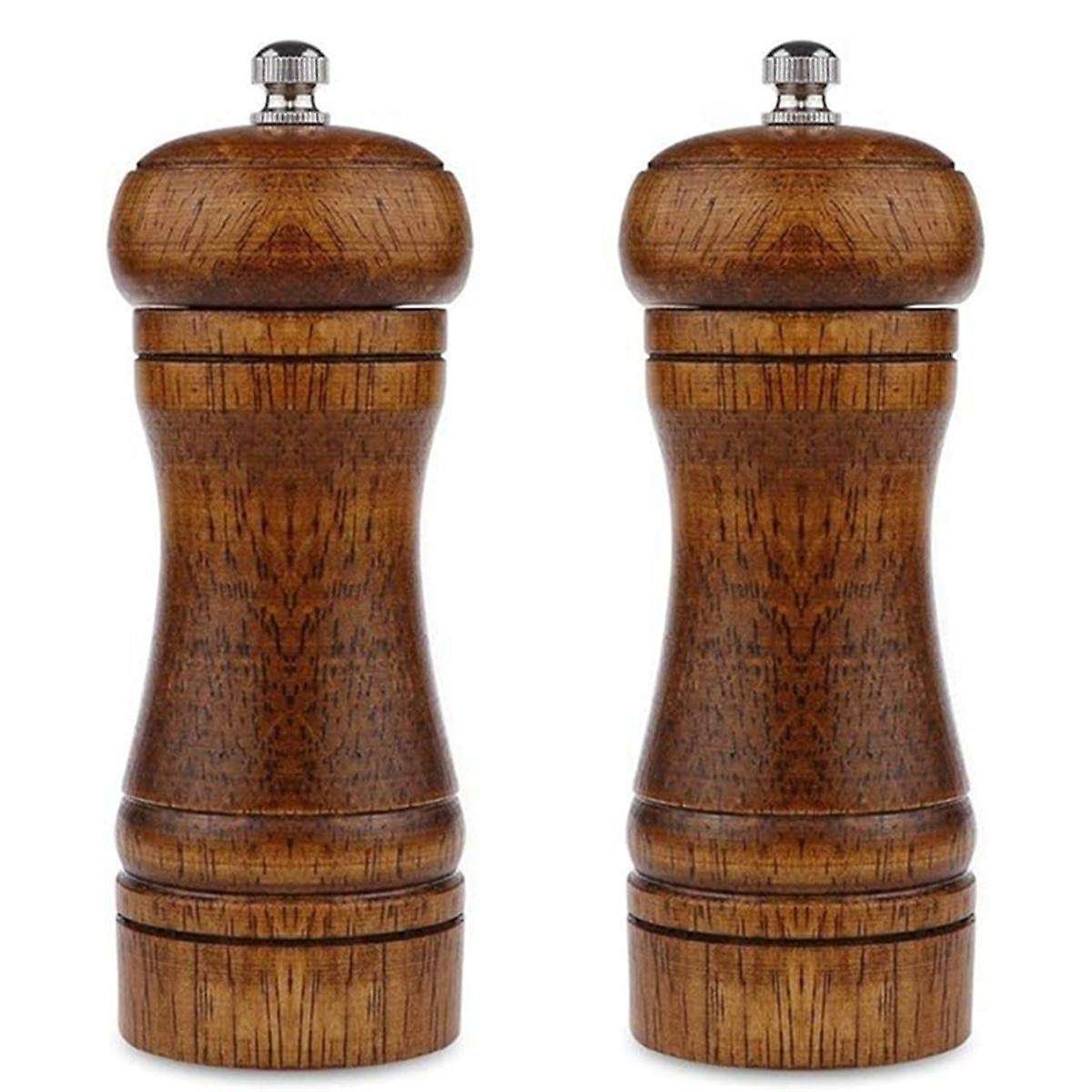 Pepper Grinder - Pepper Mill,Pepper Grinder,Sea Salt Grinder, Wood Pepper Mill Grinder Adjustable 1P
