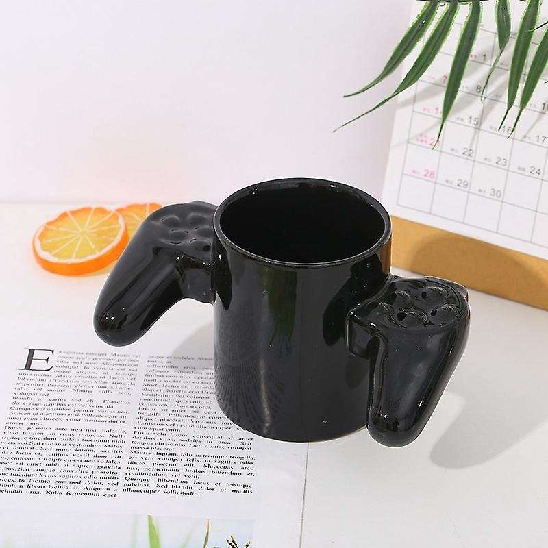 Personality Handle Coffee Milk Cup with " "Typeface,3D Gamepad Controller Mug,for Gamers' Gift