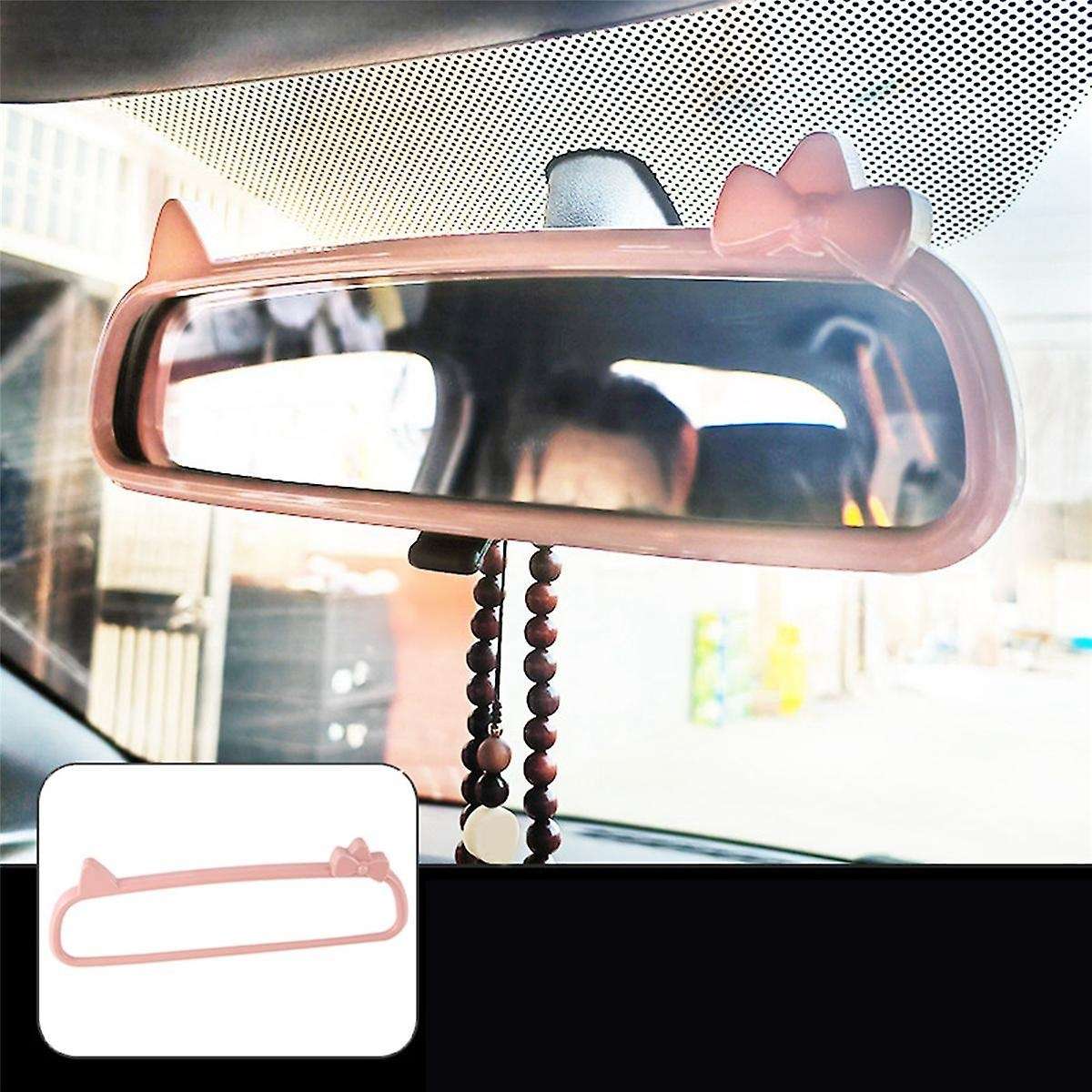 Pink Car Interior Rearview Mirror Protective Frame Trim Cover for Dolphin Mini / for Seagull