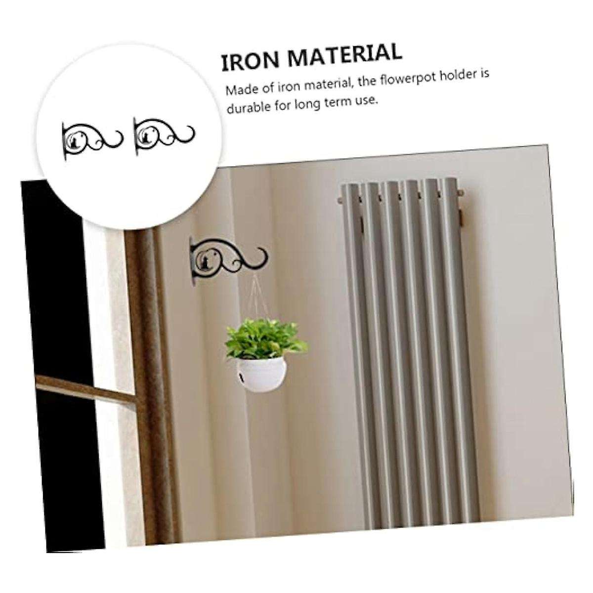 Planter Holder Rustic Decor Metal Balusters Plant Wall Bracket Wall Mount Planter Fence