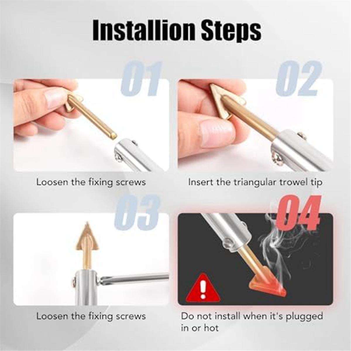 Plastic Welding Kit for Car Bumper Repair, Rapid Heating Plastic Repair Kit for Diy, Dashboard Repai