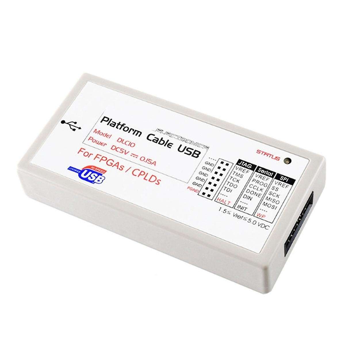 Platform Cable USB Programmer Downloader for In-Circuit Configuration and Programming of All Xilinx