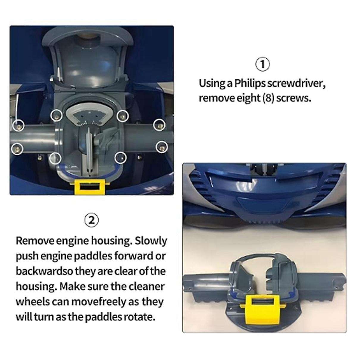 Pool Cleaner Kit with Drive Shaft Assembly Replacement Drive Shaft R0525100 R0527000 for Zodiac MX6