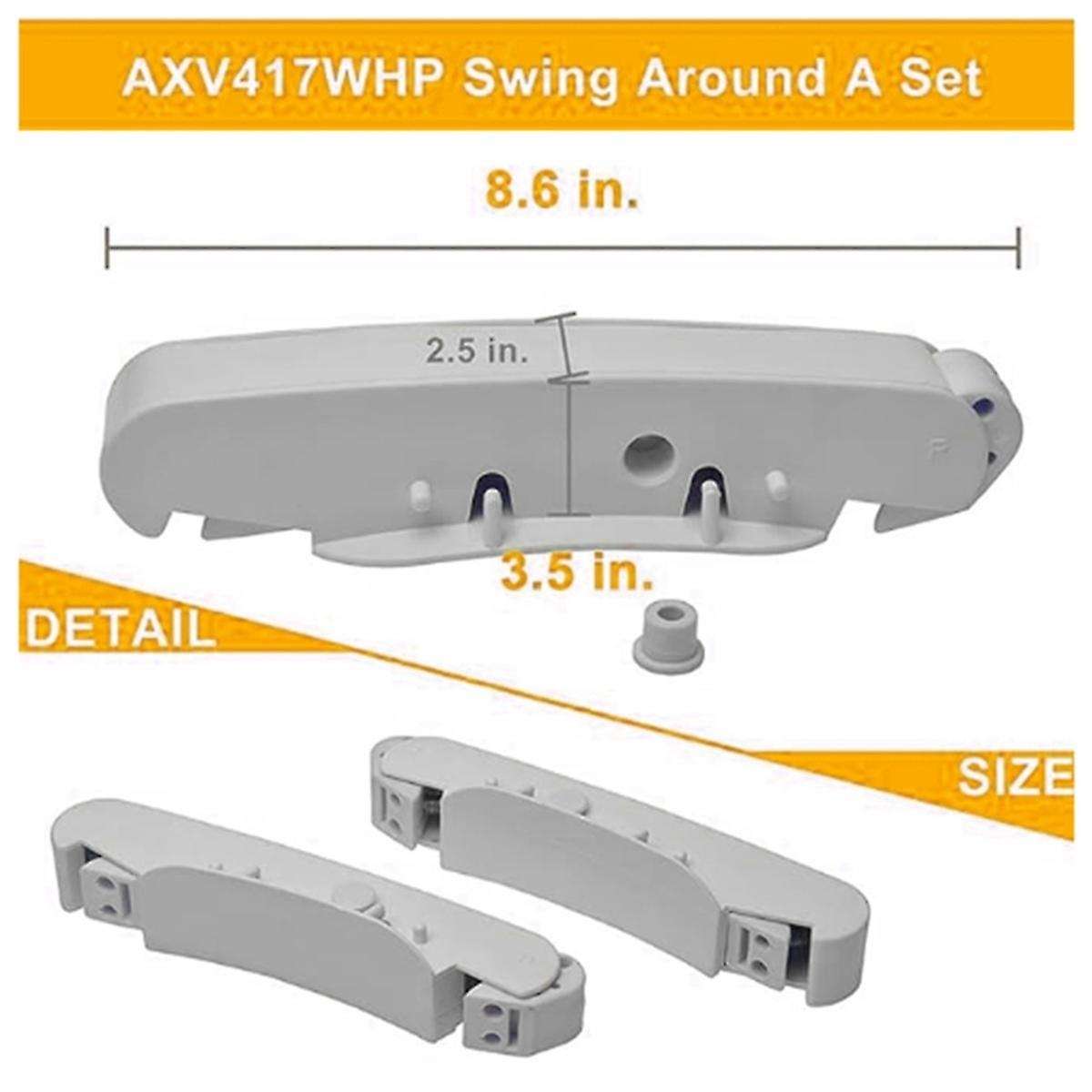 Pool Cleaner Part Kit Compatible for AXV417WHP Pool Cleaner AXV604WHP Front and Rear Frame Kit (Whit