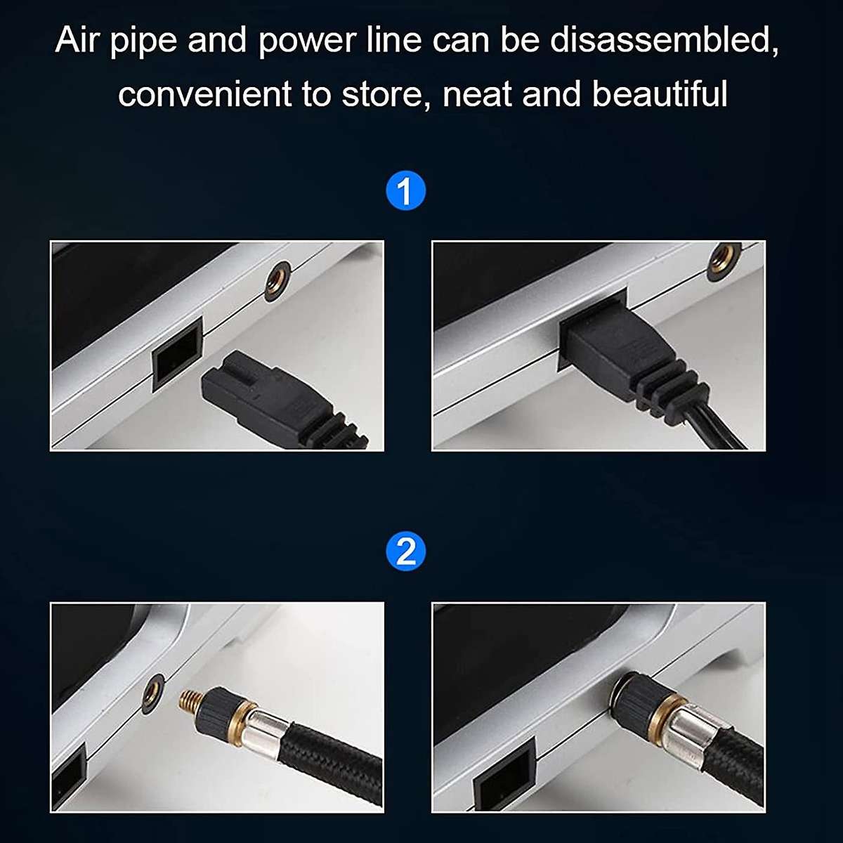 Portable Air Compressor Tire Inflator DC12V 150PSI Car Air Pump with Press Digital Display LED Light