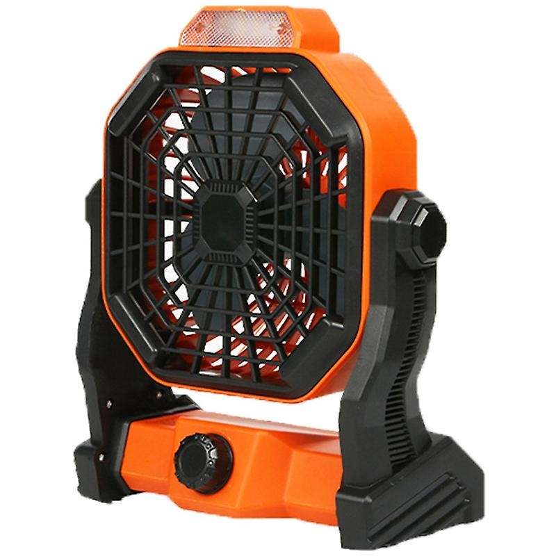 Portable Desk Fan with LED Light, Rechargeable USB Table Fan, Quiet Battery Operated Powered Fan for