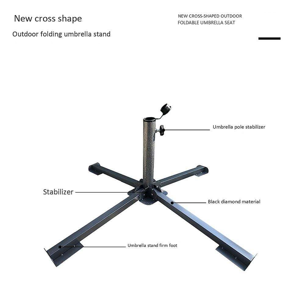 Portable Foldable Beach Stand Outdoor Sunshade Anchor Adjustable Patio Umbrella Base Holder