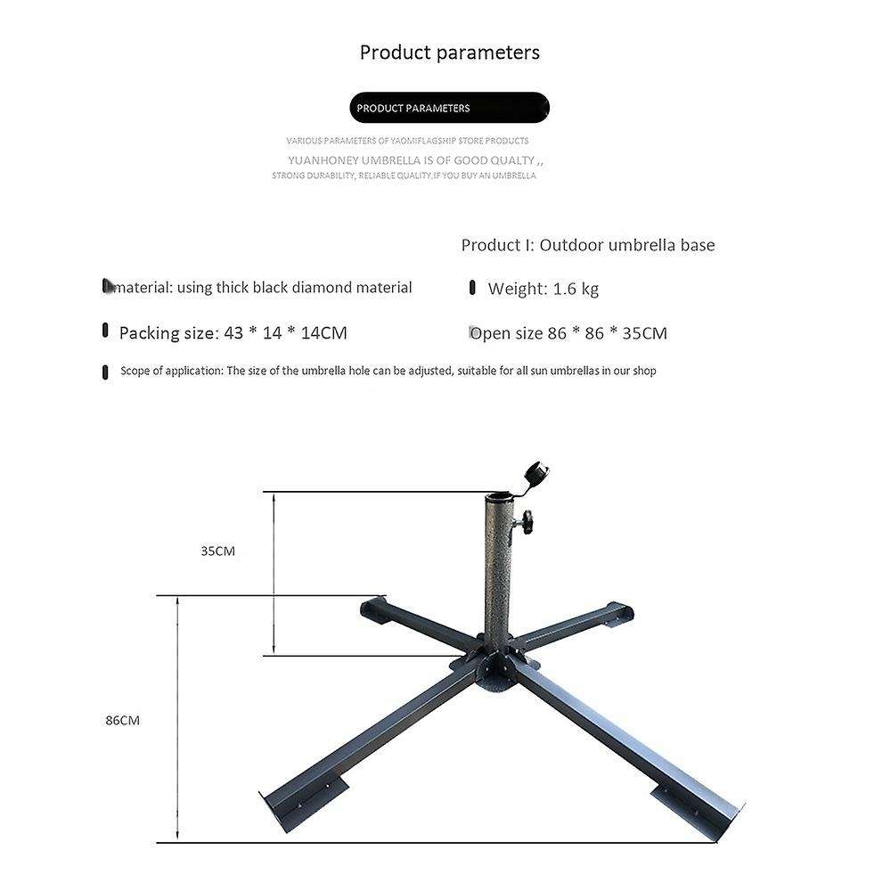 Portable Foldable Beach Stand Outdoor Sunshade Anchor Adjustable Patio Umbrella Base Holder