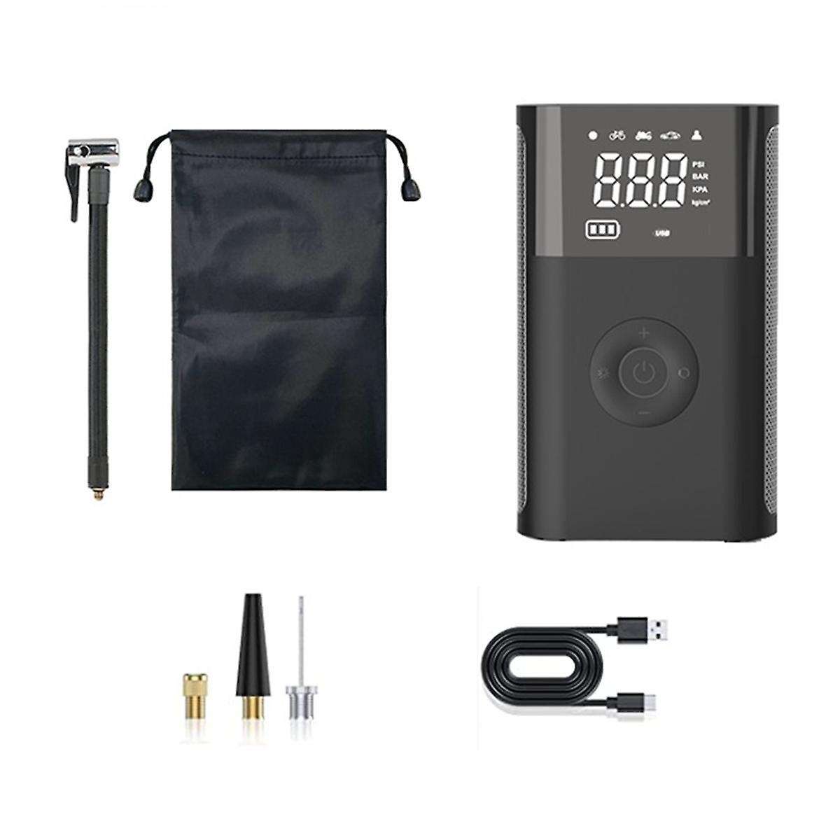 Portable Inflator Compressor Pump with Led Lamp for Car Motorcycle Tyre Balls Wireless Electric Ca