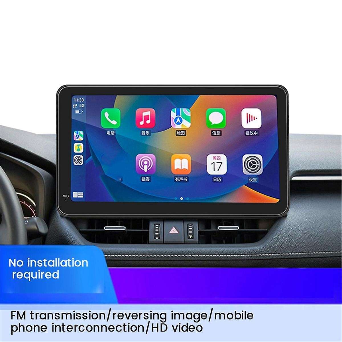 Portable Wireless Carplay Screen for Car,9in Wireless Carplay&Android Auto,DVR,Car Audio Receivers