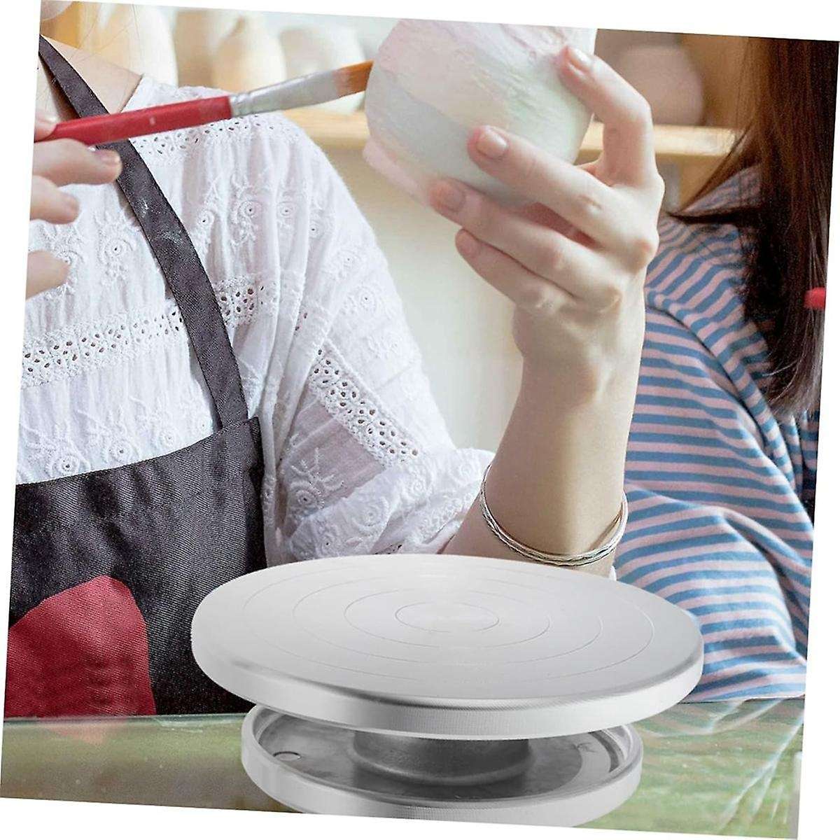 Pottery Turntable Tools for Pottery Turntable for Cake Stand Aluminium Revolving Cake Stand Rotating