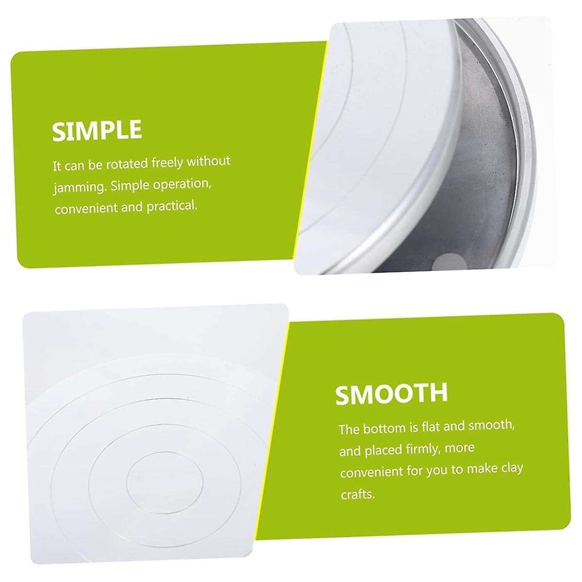 Pottery Turntable Tools for Pottery Turntable for Cake Stand Aluminium Revolving Cake Stand Rotating