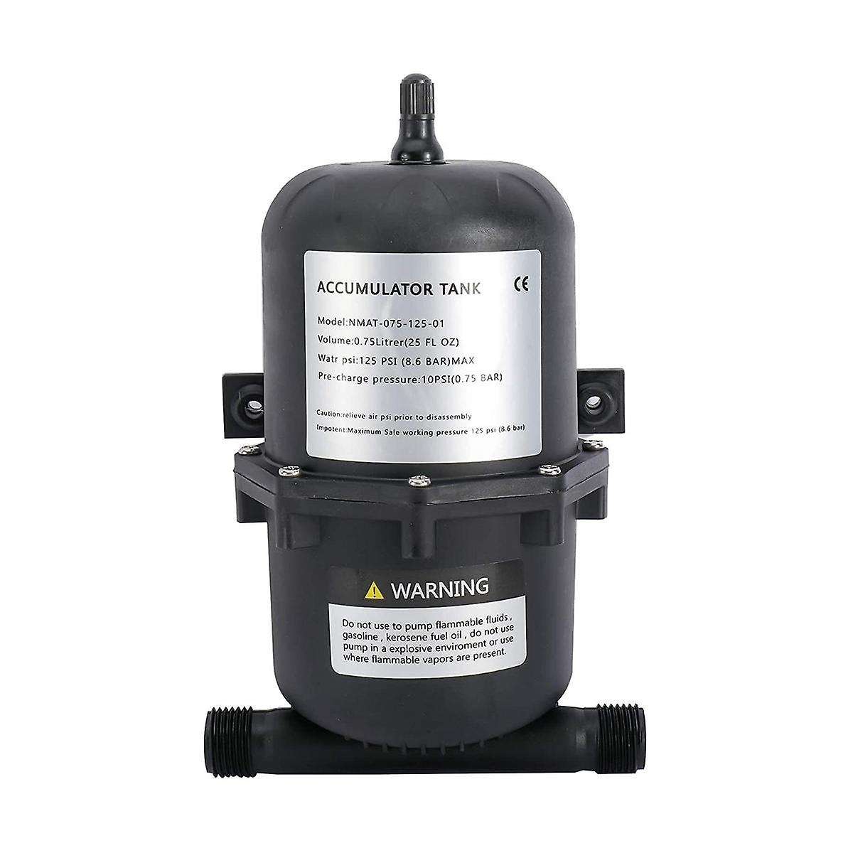 Pressure Tank Water Pump Flow Control 0.75 L 125psi Waterproof for Marine Rv Boat