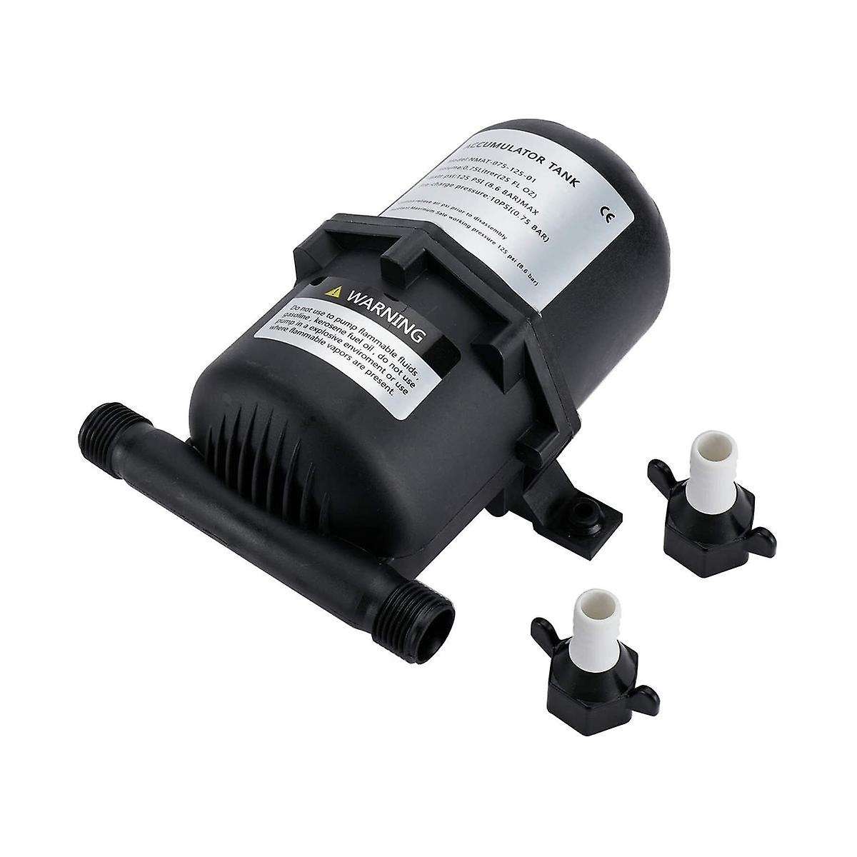 Pressure Tank Water Pump Flow Control 0.75 L 125psi Waterproof for Marine Rv Boat