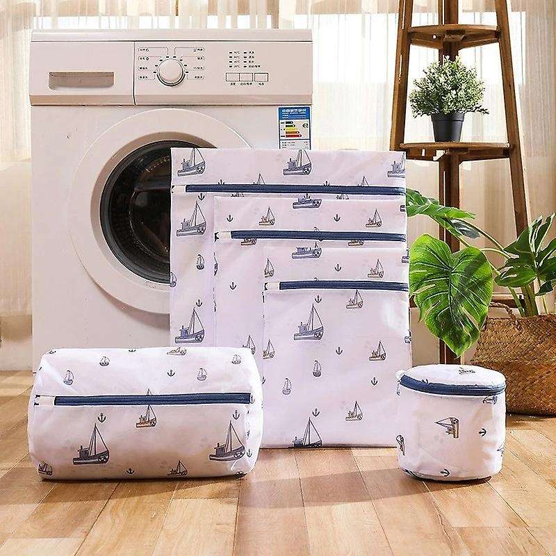 Printing Foldable Laundry Bag Net Washing Machine Bags Travel Storage Organizer Mesh Dirty Laundry B