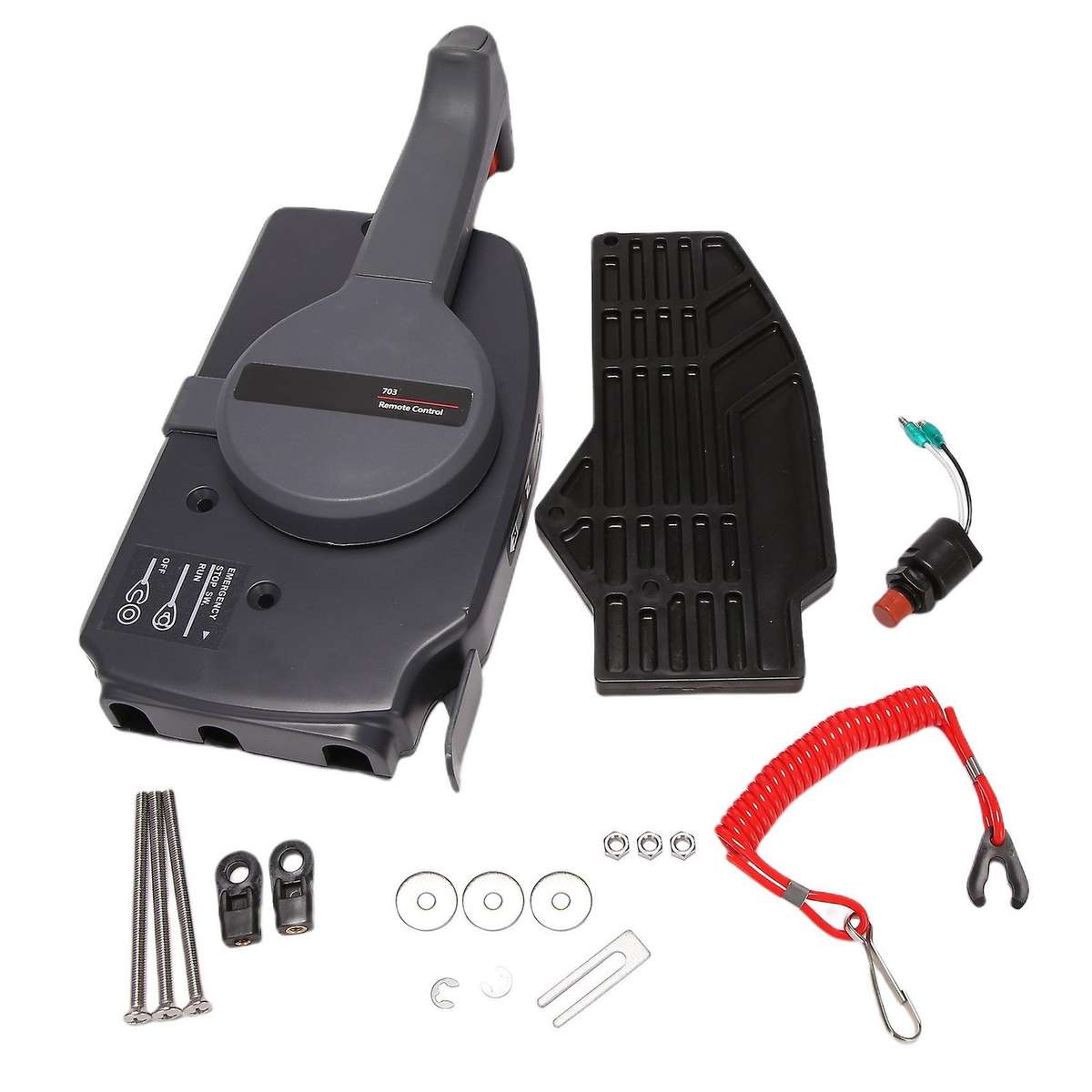 Pull to Open Outboard Side Mount Control Box for Boat Engine (Simple)