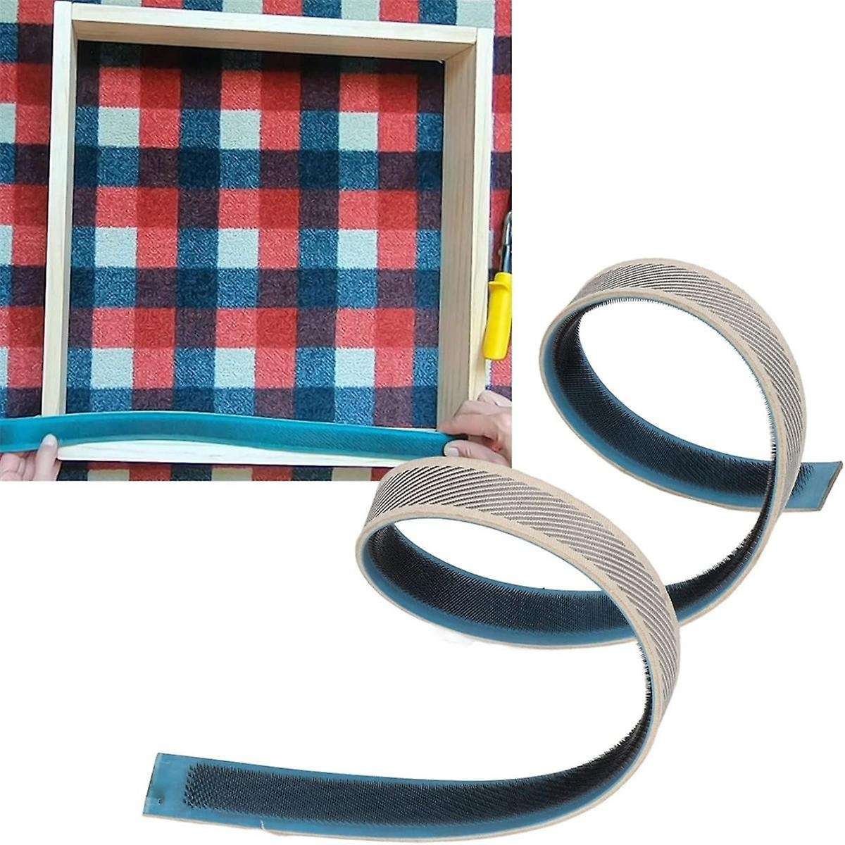 Punch Needle Frame,39.4 Inch Gripper Strip Rug Fabric Hooking Gripper Frame Square Tufting Frame for
