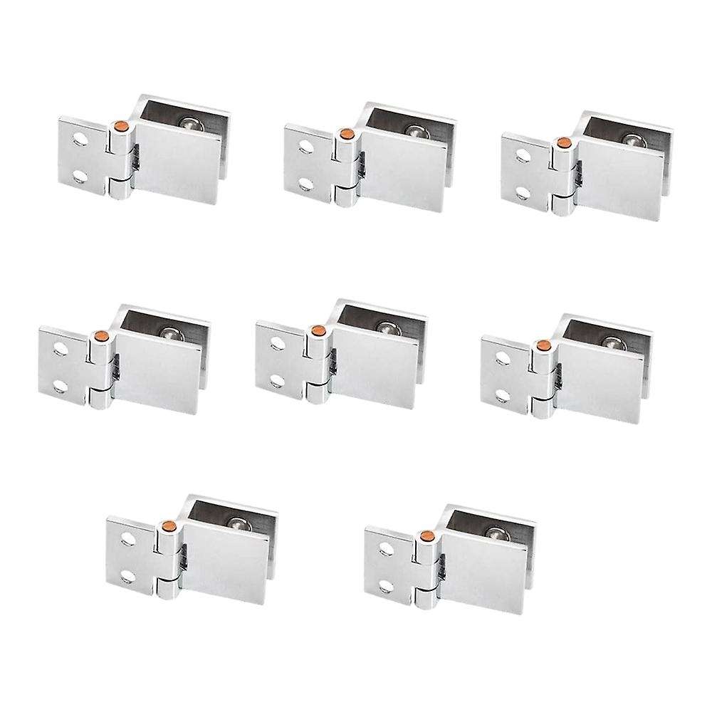Set Of 8 Glass Door Hinges, 5mm-8mm for Cabinet Cupboard Glass Door