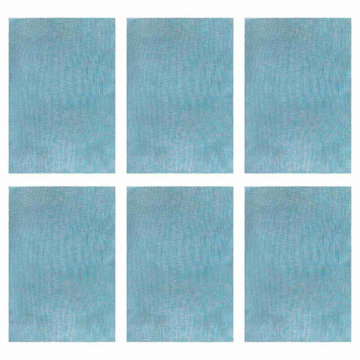Placemats Place Mat Blue Table Mats Set Of 6 Non Slip Easy to Clean