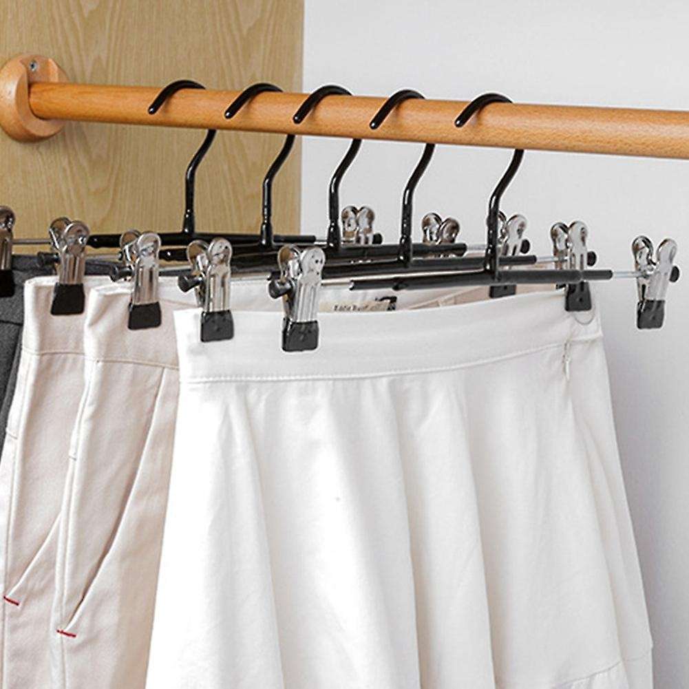 Skirt Hangers with Clips 10 Pack Clip for Trousers Pants Clothes-b