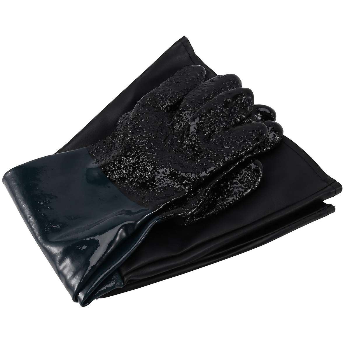 1 Pair Heavy Duty Gloves Soft Sandblasting Machine Gloves 60cm