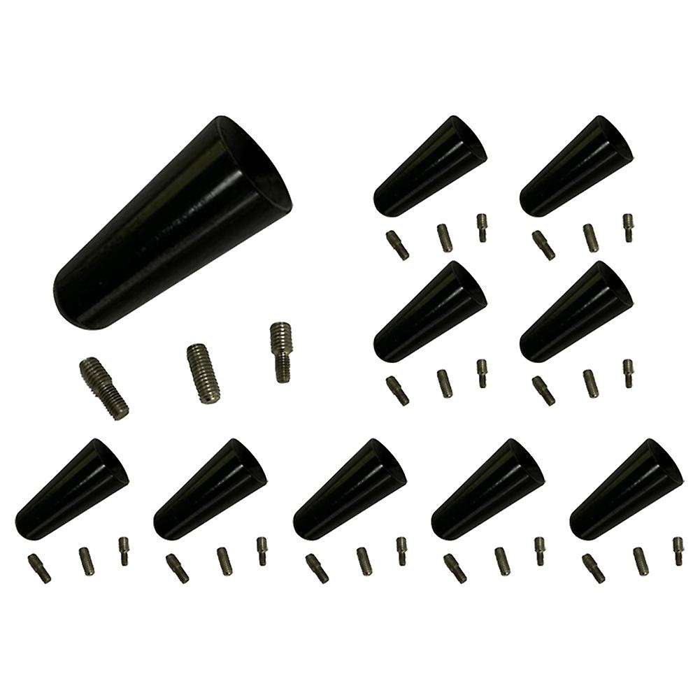 10pcs Aluminum Alloy Antenna 3cm Roof Antenna Short Pole Antenna