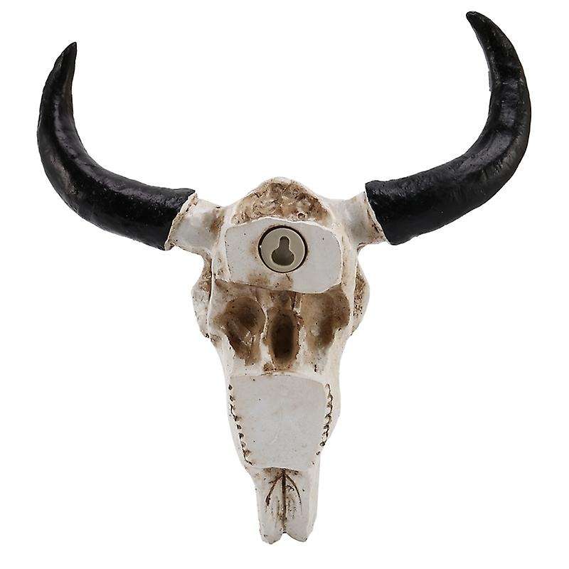 Resin Longhorn Cow Skull Head Wall Decor 3d Wildlife Sculpture