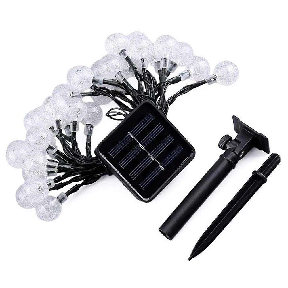 Outdoor Solar String Lights Colorful Led Bubble Ball Lights 7 Meters