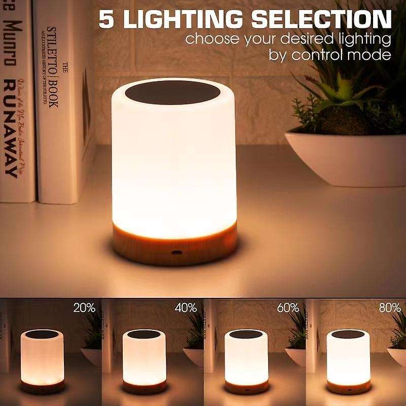 Bedroom Colorful Contact Sensor Night Lights Usb Rechargeable Lamps