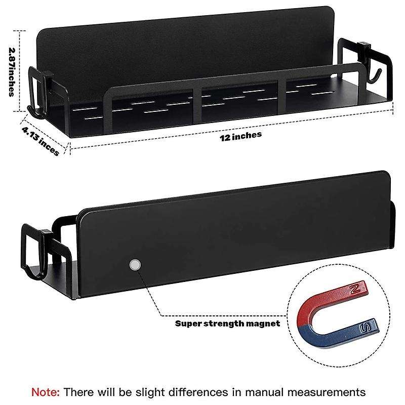 Magnetic Spice Rack with 4 Hooks Rust-proof for Refrigerator Kitchen