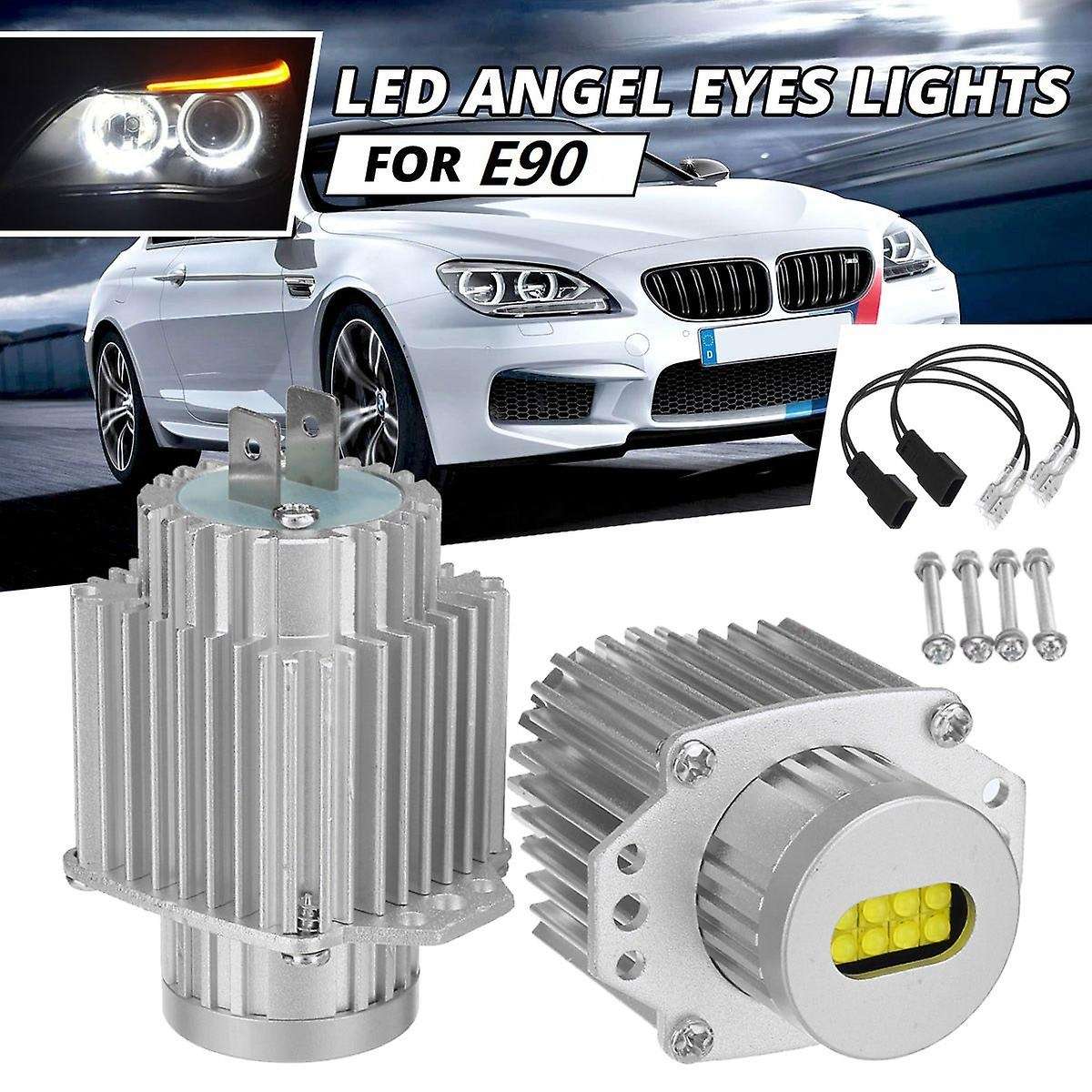 2pcs Angel Eyes Canbus 80w Led Headlight Marker Light Bulbs White