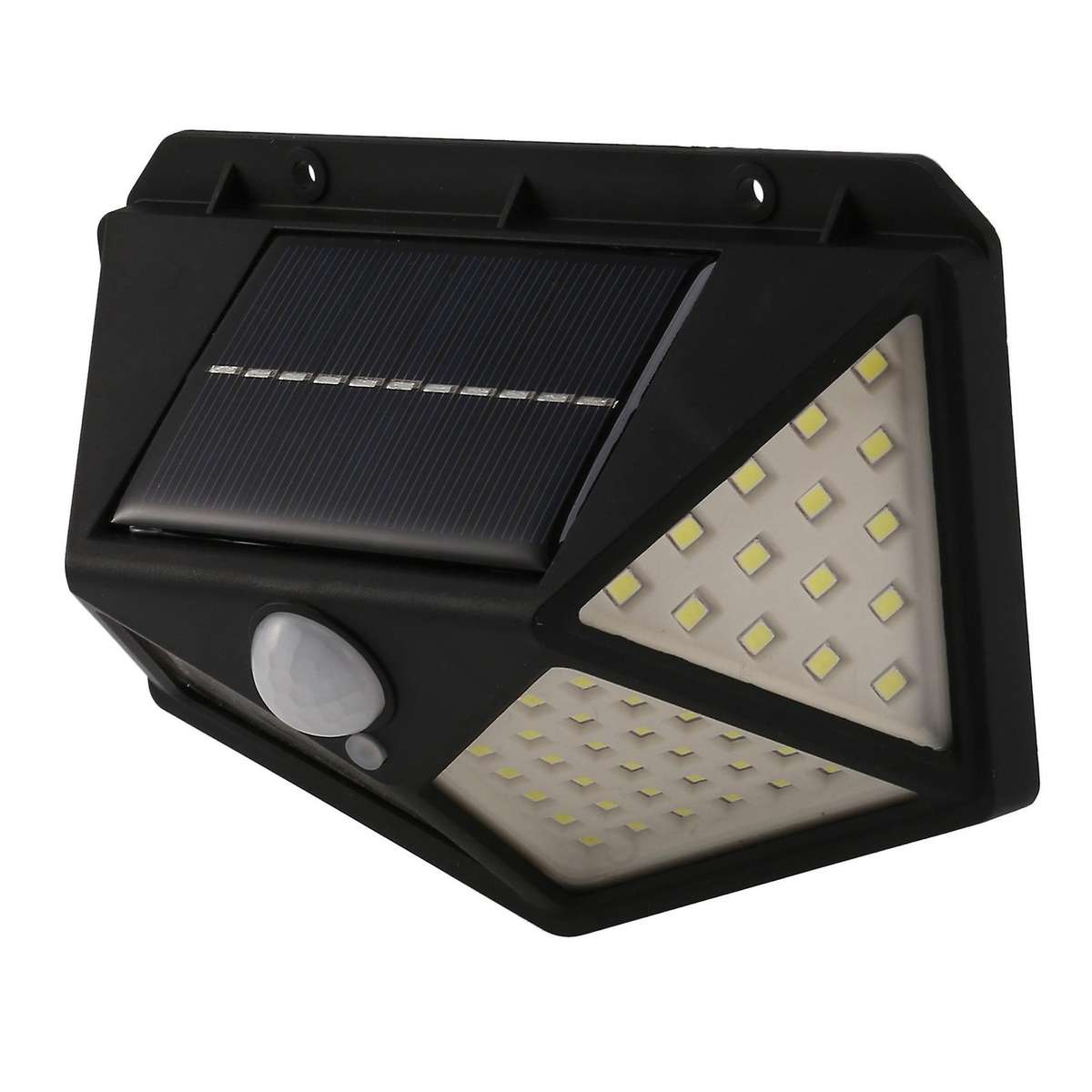 2x 100 Led Solar Power Wall Light Light-sensing Control Lamp