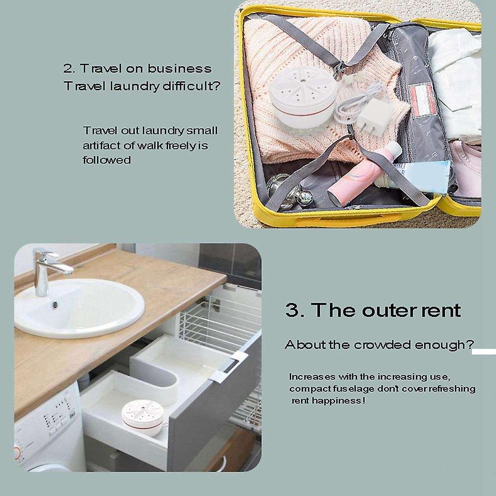 Mini Washing Machine with Usb Data Cable for Personal Laundry Camping