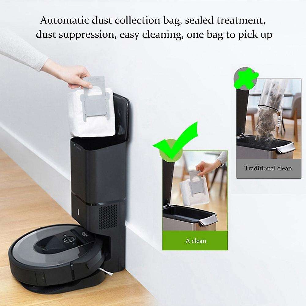 9pcs Dust Bag for Irobot Roomba I7+ E5 E6 Robot Vacuum Cleaner Parts