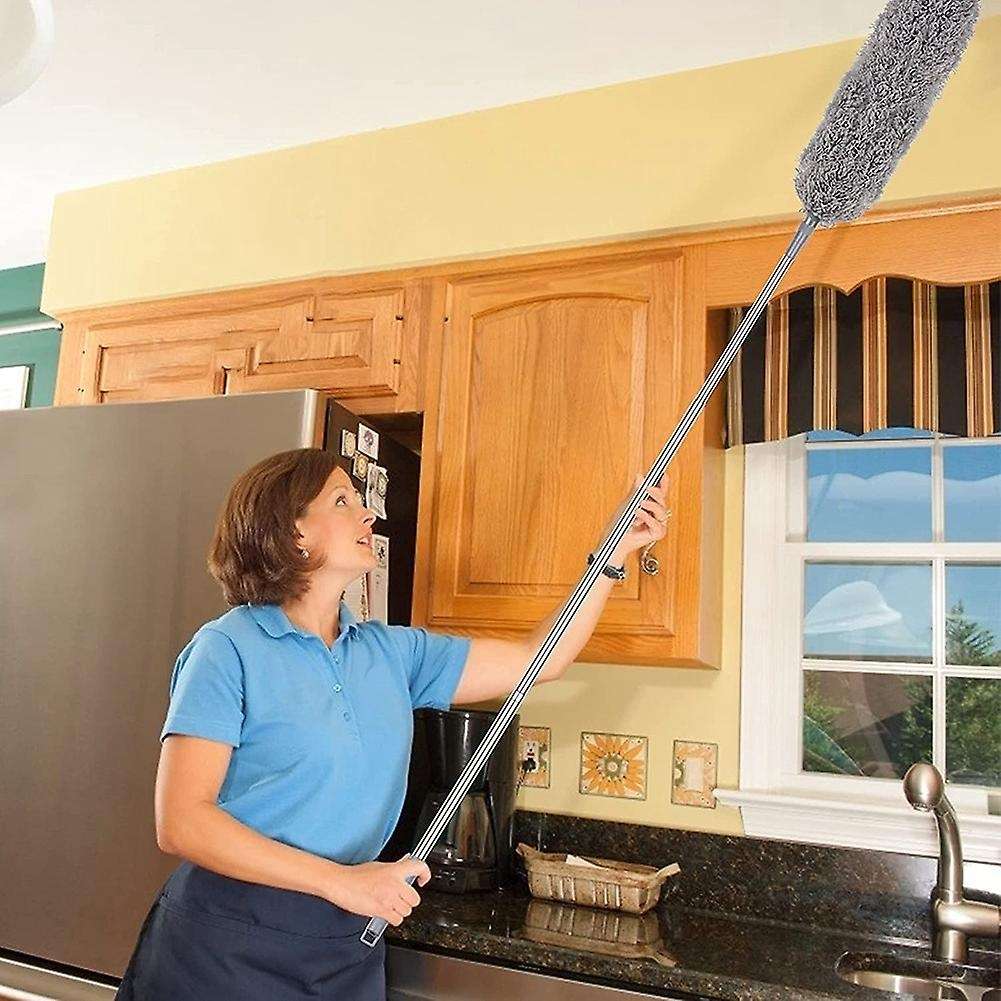 Microfiber Duster Kit with Telescoping Extension Pole,for Cleaning