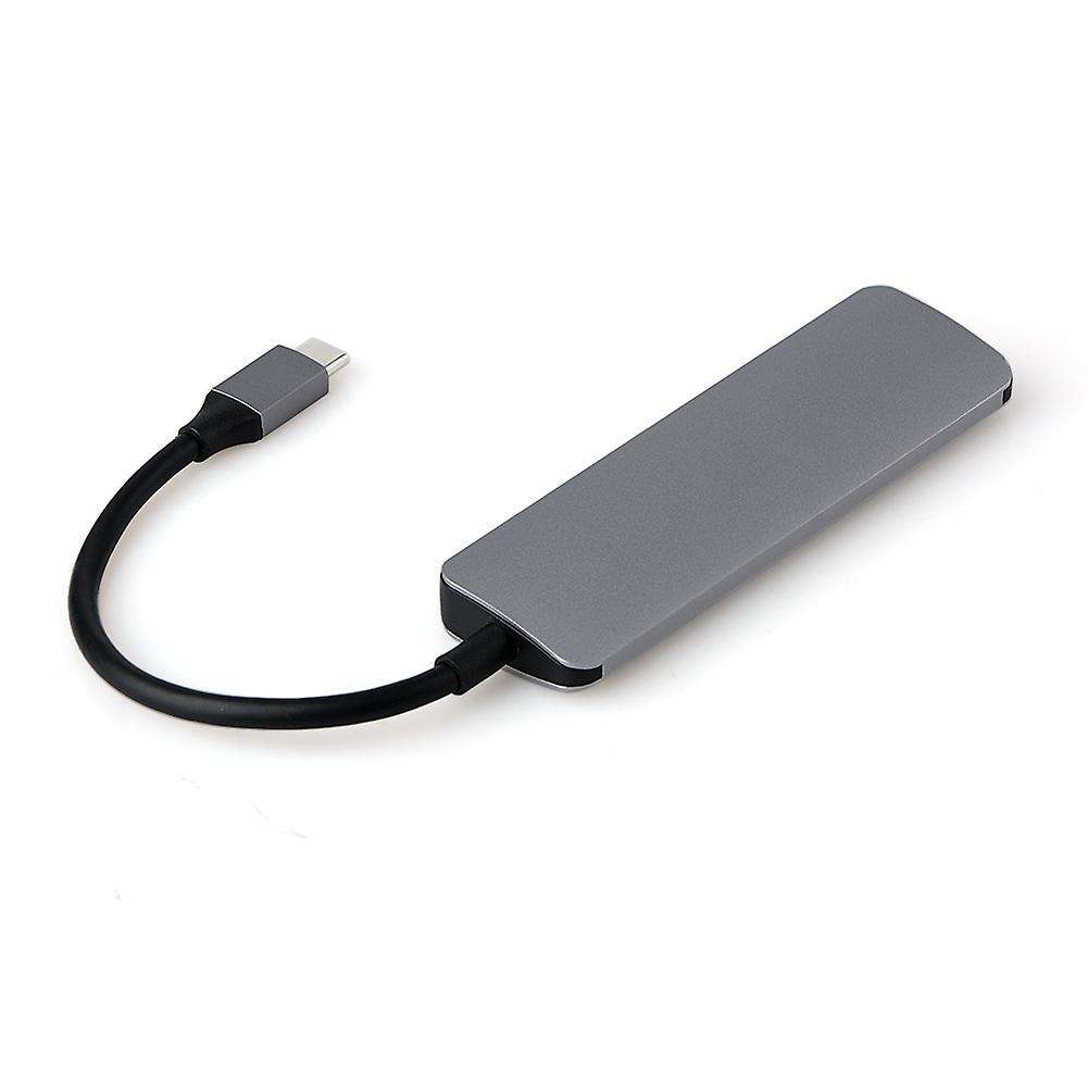 Aluminium 5 In 1 Usbcard Reader for Macbook Type C Hub Adapter