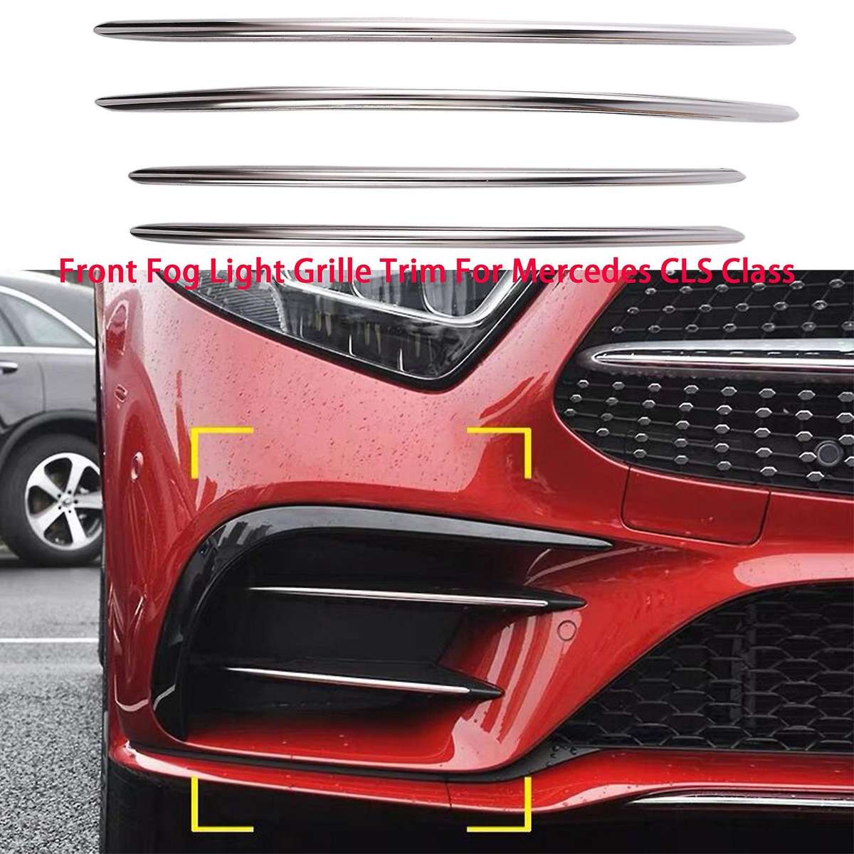Fog Light Grille Trim for Mercedes Benz Cls Class C257 Cls260 2019+